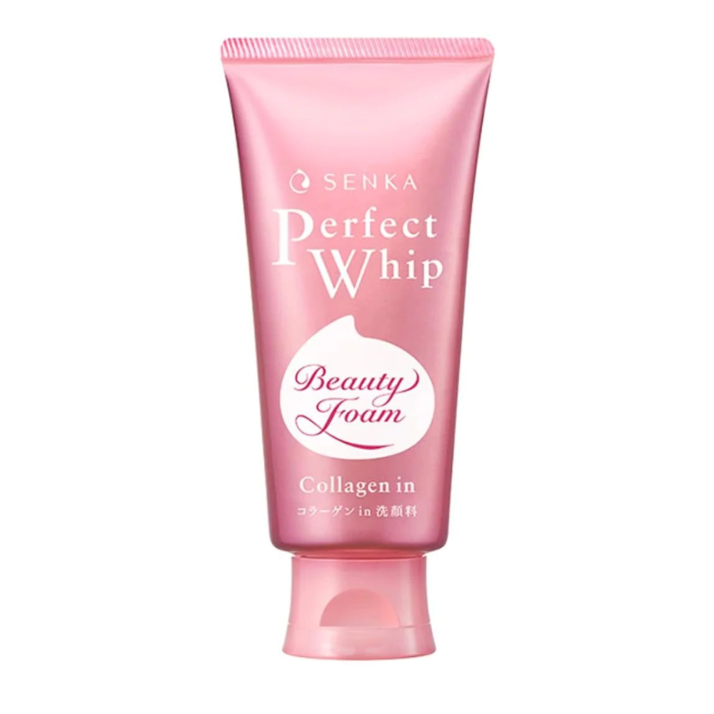 Senka Perfect Whip Collagen In, pink tube